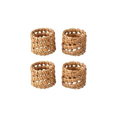 Garden Trading Beckley Woven Natural Napkin Ring Set of 4