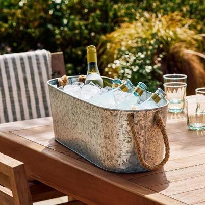 Garden Trading Wendlebury Oval Drinks Bucket Galvanised Steel