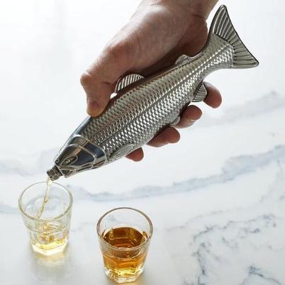 Gentlemen's Hardware Fish Hip Flask 130ml