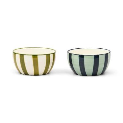Here's How The Bella Dipping Bowls Olive & Blue Set of 2