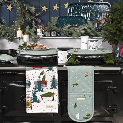 Sophie Allport Home For Christmas Circular Hob Cover