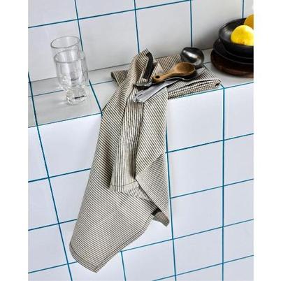 House Doctor Cook Tea Towels Dark Grey