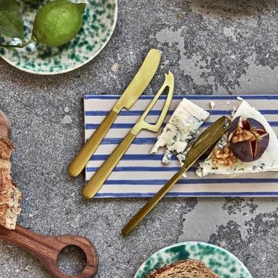 House Doctor Golden Cheese Knives Set