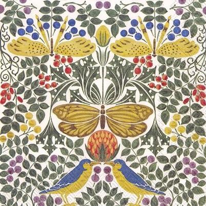 IHR Lunch Napkins Birds & Butterflies