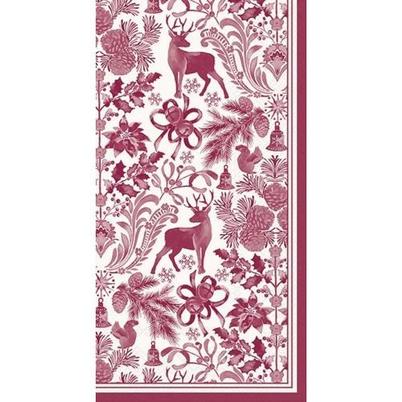 IHR Christmas Buffet Napkins Brimsley Red