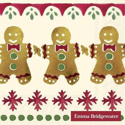 IHR Christmas Cocktail Napkins Gingerbread Cream