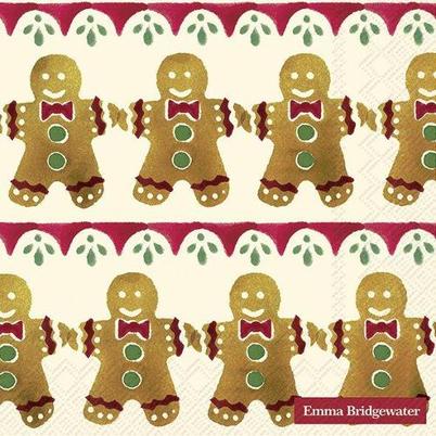IHR Christmas Lunch Napkins Gingerbread Cream