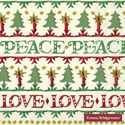 IHR Christmas Lunch Napkins Christmas Joy Cream