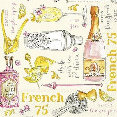 IHR Cocktail Napkins French 75