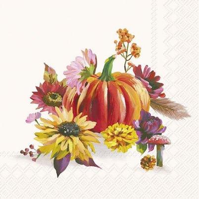 IHR Cocktail Napkins Soft Pumpkin Cream