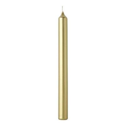 IHR Cylinder Gold Candle 25cm 