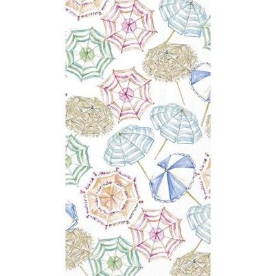 IHR Guest Towel Coral Umbrella Pattern