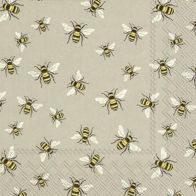 IHR Lunch Napkins Lovely Bees Linen