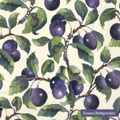 IHR Lunch Napkins Damsons Cream