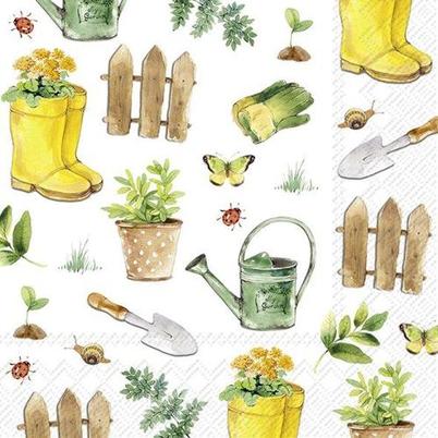 IHR Lunch Napkins Gardening 