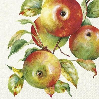 IHR Lunch Napkins Home Grown Apples Cream