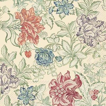 IHR Lunch Napkins Rococo Silk Cream (V&A)