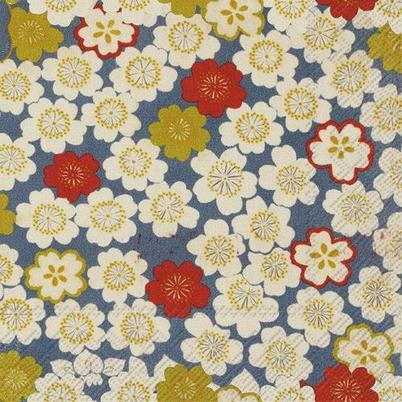 IHR Lunch Napkins Sakura Blue 
