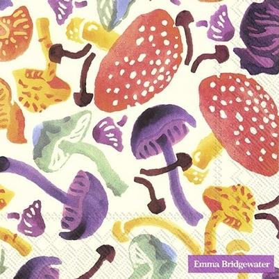 IHR Lunch Napkins Emma Bridgewater Wild Mushrooms Cream