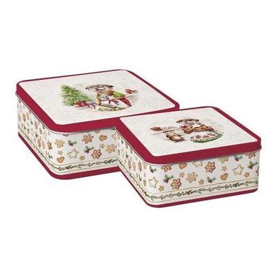 IHR Otter Family Baked Cream Storage Tin