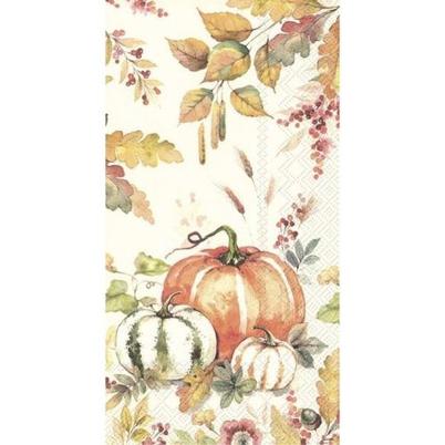 IHR Guest Towel Pumpkin Love Cream 