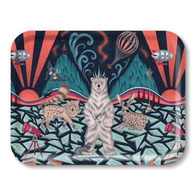 Jamida Polar Navy Tray by Emma J Shipley