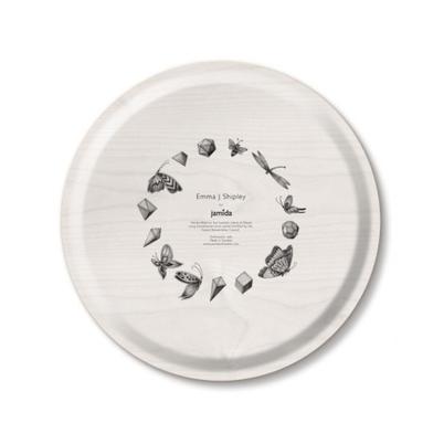 Jamida Zambezi Orange Round Tray by Emma J. Shipley