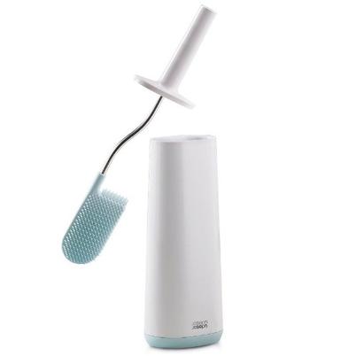 Joseph Joseph Flex Toilet Brush & Holder-White Blue