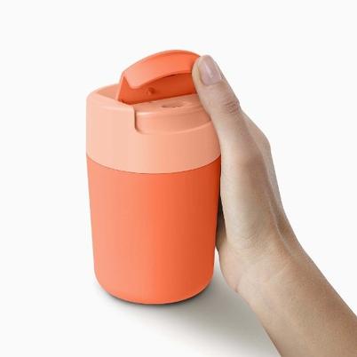 Joseph Joseph Sipp Coral Travel Mug With Hygienic Lid 340ml