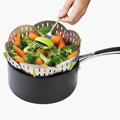 Joseph Joseph Bloom Stainless-steel Folding Steamer Basket