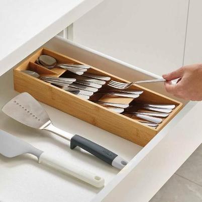 Joseph Joseph DrawerStore Bamboo Compact Cutlery Organiser
