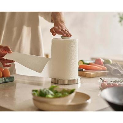 Joseph Joseph Push & Tear Kitchen Roll Holder Light Stone