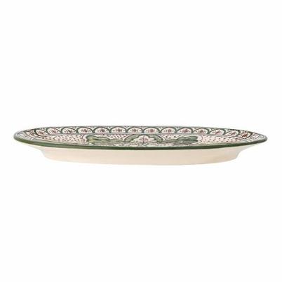 Karlie Serving Plate Green Stoneware