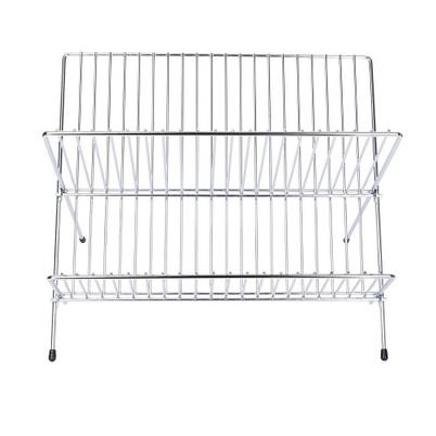 KitchenCraft Chrome Plated Small Fold Away Dish Drainer