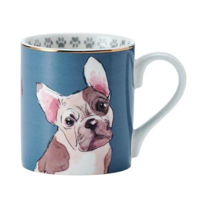 Mikasa French Bulldog Straight-Sided Porcelain Mug 280ml