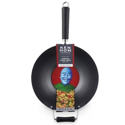 Ken Hom Excellence Non-Stick Carbon Steel Wok 31cm