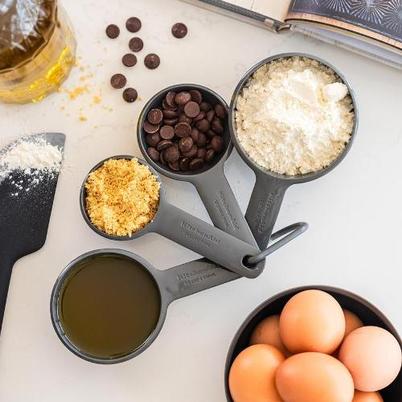 KitchenAid 4pc Measuring Cup Set Charcoal Grey