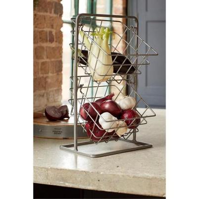 KitchenCraft Industrial Kitchen 2-Tier Storage Baskets