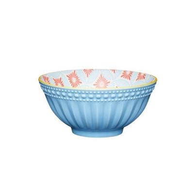 KitchenCraft Pale Blue Detailed Ceramic Bowl