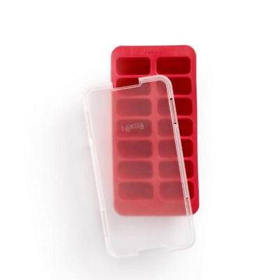 Lekue Rectangular Ice Cube Tray Red