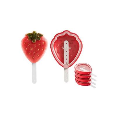 Lekue Strawberry Ice Lolly Moulds Set of 4