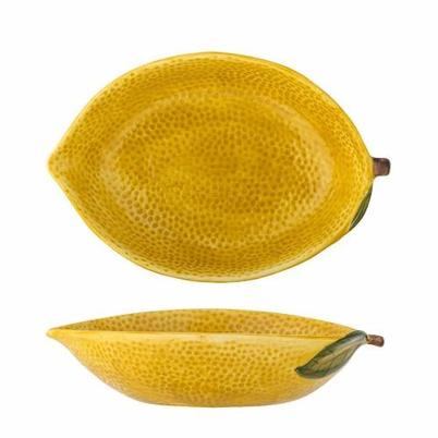 Lemon Bowl Yellow Stoneware