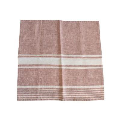 Linen Turino Pink White Napkin
