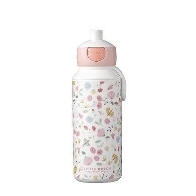 Mepal Pop-Up Little Dutch 400ml Bottle-Flowers & Butterflies