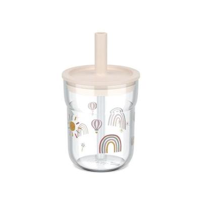 Mepal Mio Sunshine & Rainbow Children's Glass with Straw