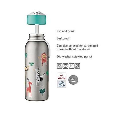 Mepal Flip-Up Insulated 350ml Bottle - Unicorn Glow