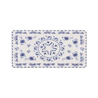 Monaco Blue Floral Rectangular Platter 30x15cm 