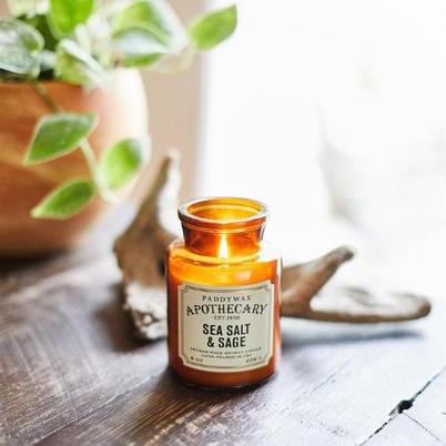 Paddywax Apothecary Glass Jar Candle Sea Salt & Sage