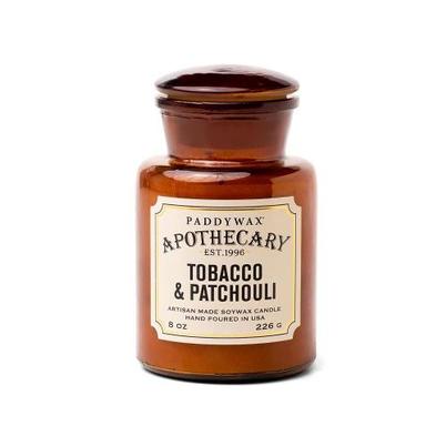 Paddywax Apothecary Glass Jar Candle Tobacco & Patchouli