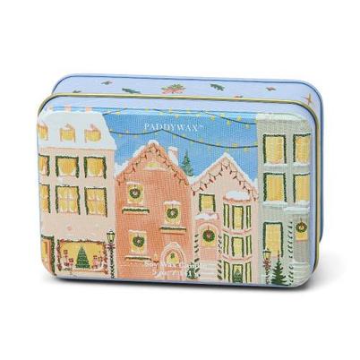 Paddywax Bistro Christmas Village Candle Tin Gingerbread & Vanilla